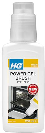 HG Power Gel Pinceau, Nettoyant Four, Dégraissant Graisse Brûlée, Nettoyant Cuisine, 250ml