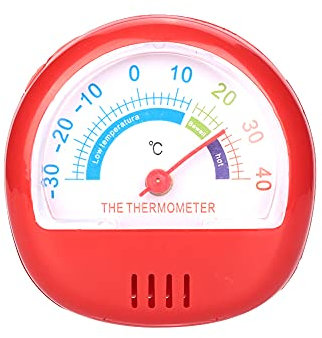 Il Termometro per Frigorifero e Congelatore con Quadrante Grande Misura Accuratamente le Temperature per la Conservazione degli Alimenti in (rosso)