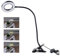 Loupe avec Pince USB - Clip avec Lumière Noire, 3 Modes de Couleur, Lampe Réglable à Intensité Variable pour la Lecture, les Loisirs, le Bricolage