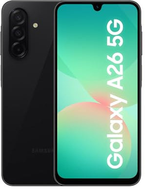 Samsung Galaxy A26 5G 256GB Teléfono Móvil, Inteligencia Alucinante, 6GB RAM, 50MP Cámara, Negro, Garantía del Fabricante 3 Años + 1 Año Extra
