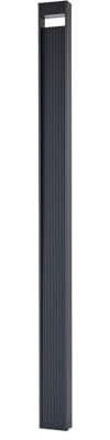 Lucande LED Mastleuchte außen Tavion (Modern) in Schwarz aus Aluminium (1 flammig,) - Kandelaber Außenleuchte
