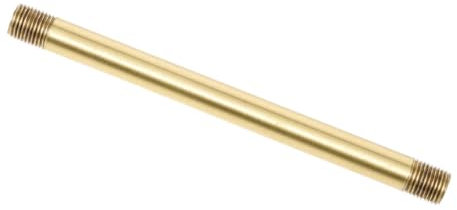 BATHVEVE M10 Pure Copper Straight Tube Downrod External Thread Lighting Fixture Connector 200mm Hollow Lamp Stem DIY Lamp Kit for Repair