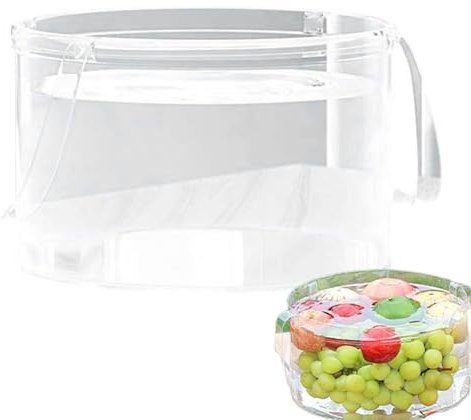 Cubeta de Agua,Bañera Plegable | Cubo Transparente con Asas para Ropa Baño Jardín Cara Limpieza Exteriores Playa Vivero