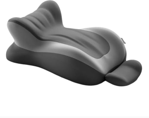 Ergonomisk memoryskumkudde for vuxna kilformad kudde for mage, läskudde for säng, avtagbar och tvättbar(Double gray+pillow)
