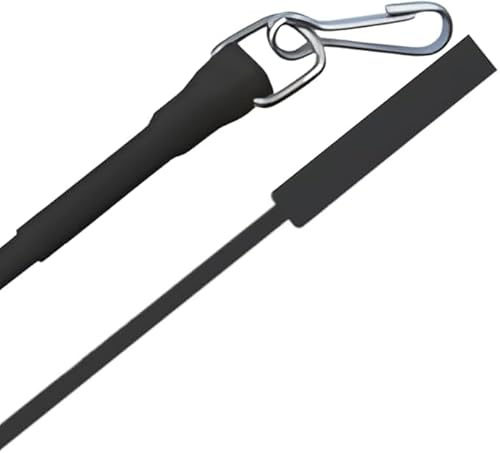 1 Pair Black Curtain Draw Rods 11mm Aluminium Metal Drapery Pull Wand for Window Curtains (100cm)