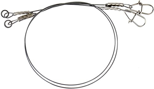 Savage Gear titanium jerk-bait, steel leader 30 cm, 0.6 mm, 25 kg, 2 titanium leaders for pike fishing, spin leader