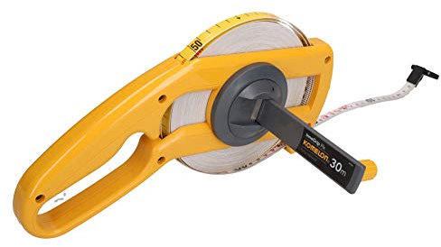 30 Metre Surveyors Tape Measure Imperial Metric Open Reel with Fast Windback