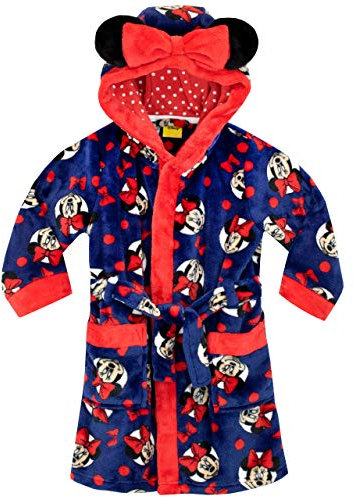 Disney Girls Minnie Mouse Dressing Gown Blue Age 4 to 5 Years