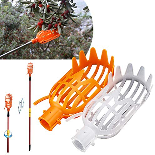 Kerta Recogedor de fruta de plástico recogedor de fruta cesta de recogida de fruta recogedor de fruta herramienta de recogida de jardín