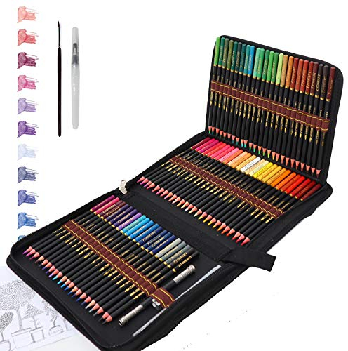 Zeybe Aquarell Buntstifte für Erwachsene, 72 Aquarellstifte Bleistifte Set für fachkundige Schichtung, Mischung und Schattierung, Perfekt zum Färben und Erstellen von Gemälden