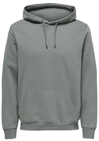 Only & Sons Sweat à Capuche Onsceres Noos pour Homme, Castor Gray, XXL