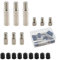 FINELYCR 9 Piezas Adaptador de Extensión de Valvula, Metal Válvula Extensión Adaptador 20 mm, 27 mm, 40 mm, Neumático Válvula Tapa Extensión Universal para Coches, Bicicletas, Scooters
