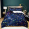 CozyRest Sternenhimmel Muster Bettbezug, 180x200 cm Sterne Bettwäsche Set, Microfaser Bettwäsche Bettbezug für Jungen Mädchen Kinder