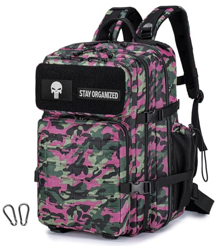 SPAHER 45L Sacs à Dos Tactique Militaire Sac de Randonnée Sac de Survie Sac a Dos Voyage étanche Assault Pack Sac à Dos de Trekking Militaire Armée Tactique Molle Sac à Dos