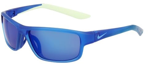 NIKE Unisex Rabid 22 JR IF1054X Sunglasses, Matte Game ROYAL/Blue Mirror, 55