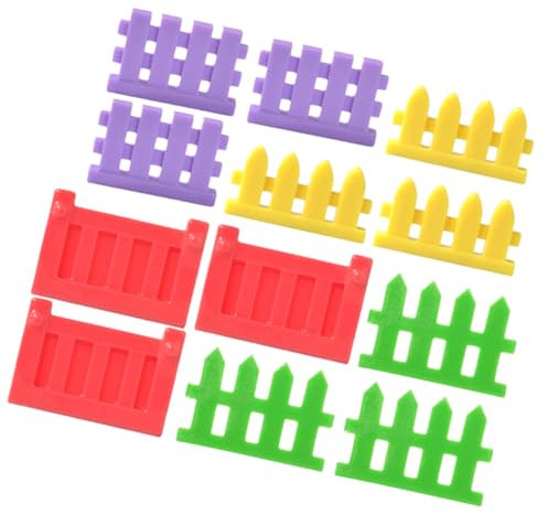 Toddmomy Pièces Mini Clôtures Miniatures Résine pour Décoration de Jardin et Maison de Poupées Accessoires de Paysage Adornement