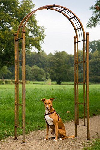 KUHEIGA Rosenbogen Metall Breite: ca. 105 cm Rost Rankbogen