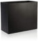 IDEALIST 50cm Trough | Black Reinforced Stone Rectangular Planter | Garden Plant Pots with Drainage Holes L50 W20 H40 cm, 23 litres