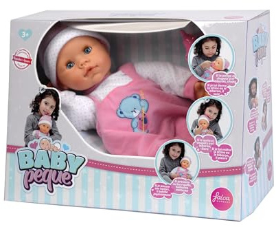 Falca - Baby Peque GLOTON Bambola Bambino con Accessori, Multicolore, Unico (38413)