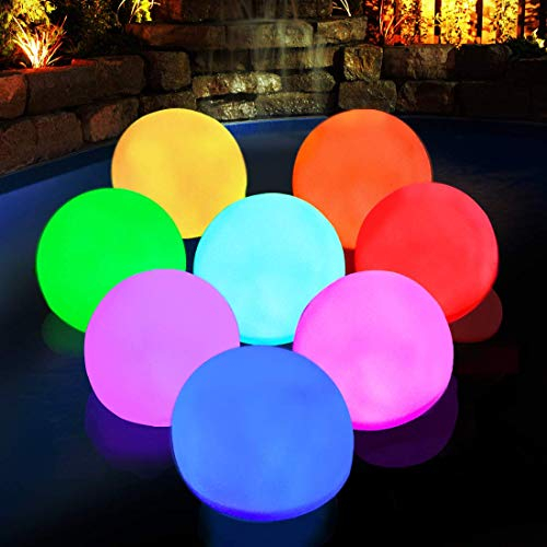 DeeprBlu LED Spa Light, IP68 Waterproof Floating Pool Light, RGB Colour Changing Bath Night Light, Lights Ball Lights for Gift, Party, Whirlpool, Spa, Indoor and Outdoor Home Decor-6pcs