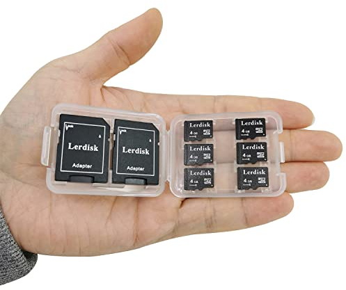 Lerdisk Factory Wholesale 6-Pack Micro SD Card 4GB Class 6 MicroSDHC With SD Adapter Produced by 3C Group Authorized Licencee (4GB C6)