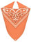 Van Der Rich ® - Bandanas aus 100% Baumwolle Kopftuch für Herren Damen (Orange, One Size)