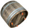 Fassl Baron gebrauchtes Weinfass naturbelassen,-4 x Rollen- D/H=70/40cm Holzfass halbiert aus Eiche als Pflanzkübel oder Miniteich (D70 H40 cm 100 Liter)