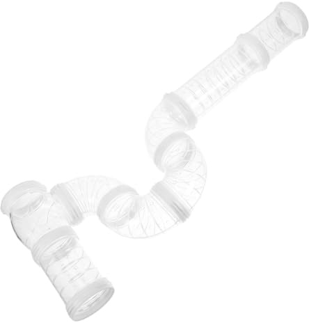 Toddmomy Kit De Tubes Et Tunnels pour Hamsters Et Petits Animaux en PVC Transparent 9.45X2.17X2.17In Tunnel d'exercice Modulable pour Cage DIY Accessoires De Jeu pour Souris Et Rats