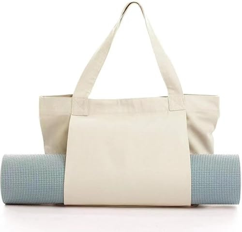 Namzi 1 st beige yogaväska, hållbar, bärbar, idealisk för matta, tillbehör för essentiella yoga