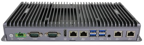 Fanless Mini PC, Industrial Computer, IPC, Windows 11 or Linux Ubuntu, I5 10210U 10310U, IX02, TPM2.0, 9-36V, Watchdog, WOL, 4G supported, 4 x LAN, 4 x COM, 0 RAM, 0 Storage, Barebone No System