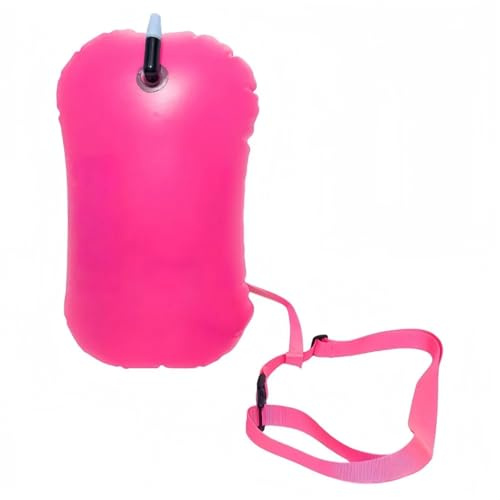 Cintura Galleggiante Per Il Nuoto Borsa galleggiante for boa da nuoto, borsa for ispessita, portatile con cintura, multifunzionale, pesca(Pink)