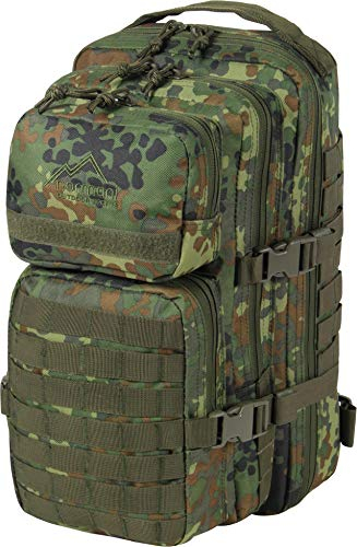 normani US Assault Pack Small, Rucksack, 25 Liter Farbe Flecktarn