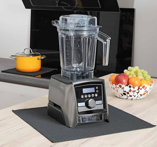 FireMat Feuerfeste Unterlage für Elektrogeräte wie Kaffeemaschinen, Mikrowelle, Wasskocher, Toaster Black Edition Kochen auf Induktionsherd möglich. (46x46cm)