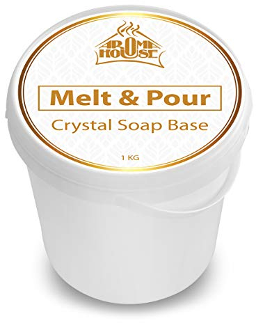 Glycerinseife Seifenbasis Crystal ST 1000g - Seifenbasis 1kg - Melt & Pour Seifenbase - Rohseife - Transparent – nicht parfümiert- Kreativ- Seife - Handgemacht - Schönes Geschenk