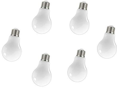 Satco (6 Pack) Dimmable Led Filament Lamps, S12419, High Lumens, 8.2 Watt, A19; Soft White; Medium Base; 2700K; 90 CRI; 120 Volt for use at Residential, Hospitality, Display and Commercial