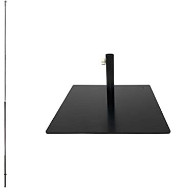 Kit complet mât de 3m50 et socle métallique pour drapeau INTERFLAG®