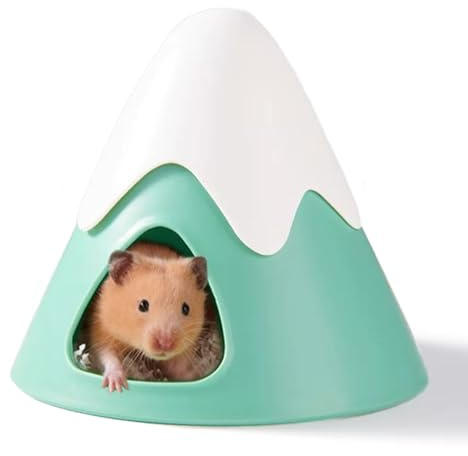 Acsist Hamster Hideout, Snowy Mountain Shape Hamster Hide House