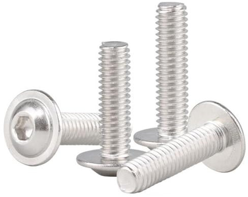 10 piezas de cabeza redonda de acero inoxidable 304 con arandela tornillo hexagonal cabeza plana cabeza semicircular con arandela tornillo para máquina M3M4M5M6, M3x12