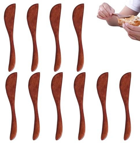 SMELEYOU Smörspridare 10-pack träostspridare knivar för smörostsylt – perfekt för kök restaurang camping och daglig användning