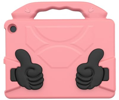 Topiky Stötsäker Skyddande Anti-dropp Tabletthållare för HD10 2021 2023 Lätt Att Rengöra för Läsfläktar (Persika rosa)
