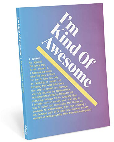 Knock Knock Knock I'm Kind of Awesome Inner-Truh Journal (Ombre Version) – skriva tidskrifter & söta anteckningsböcker