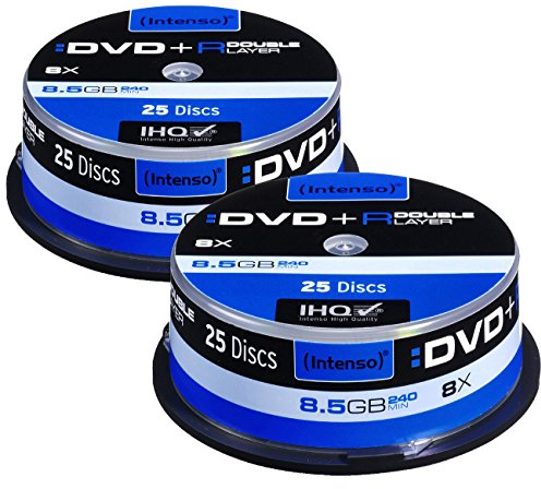 Intenso DVD+R 8,5GB 8X Double Layer, 2X 25er-Spindel (Brenner)