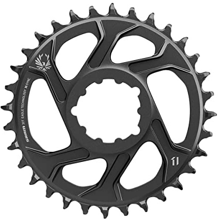 Sram X-Sync 36T Kettenblatt, für Eagle-Kette, direkte Anbringung, Aluminium, Kettenblatt, 12-Fach, Schwarz, 3 mm, Unisex, Eagle, schwarz