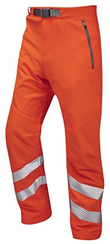 Leo Workwear Landcross WT01 Hi-Vis Soft Shell Quick Drying Water Repellent Finish Stretchable Work Trouser