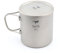 Keith 220 ml-600 ml Doppelwandige Titan Isolierte Becher Mit Titan Deckel Wasser Becher Klappgriff Outdoor Camping Reise Geschirr Utensilien (Ti3357-600ml)