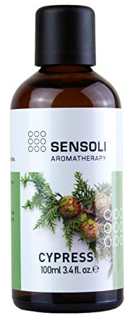 Sensoli Cypress Essential Oil 100ml - Pure and Natural Essential Oil for Aromatherapy and Diffusers