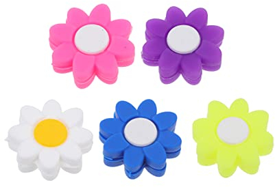 5 Stücke Tennisschläger Dämpfer Design Tennisschläger Vibrationsdämpfer Cartoon Tennis Schläger Schocks Absorber Silikon VibrationsdäMpfer FüR TennisschläGS