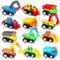 Cadimus Zurückziehen Spielzeugautos，12pcs Mini Spielzeugautos Set,Mini Truck Spielzeug,Mini Bagger Modellautos,Auto Kinder Spielzeug ab 1 2 3 Jahre,Mini Cars Set für Jungen und Mädchen