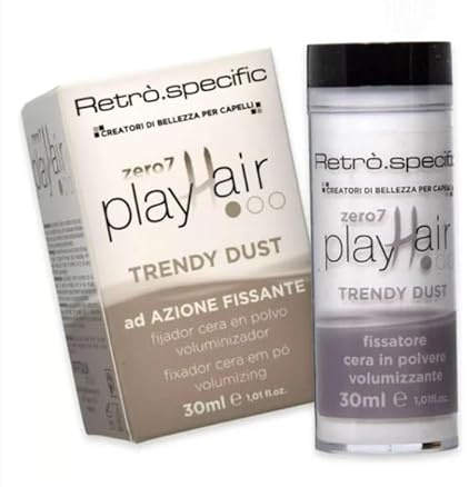 RETRO' ZERO7 PLAY HAIR CERA IN POLVERE TRENDY DUST FISSATORE VOLUMIZZANTE 30 ML