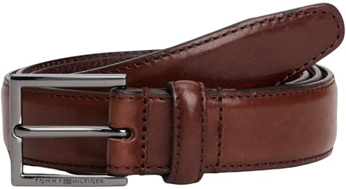 Tommy Hilfiger Herren Gürtel Hudson 3,0 cm Ledergürtel, Braun (Coffee Bean), 80 cm